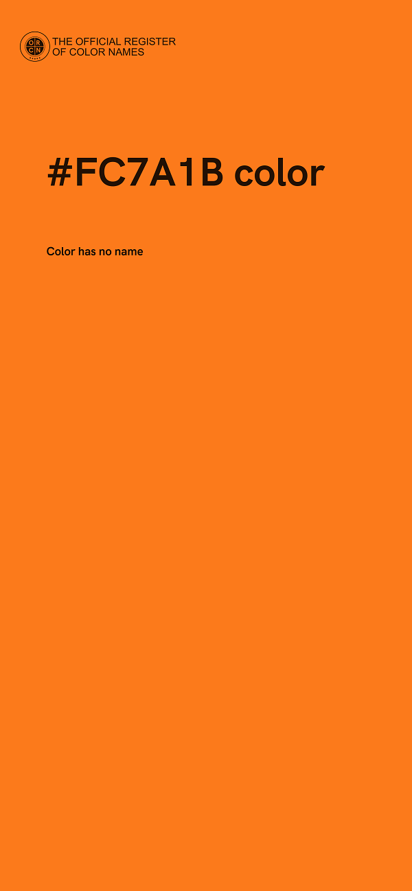#FC7A1B color image