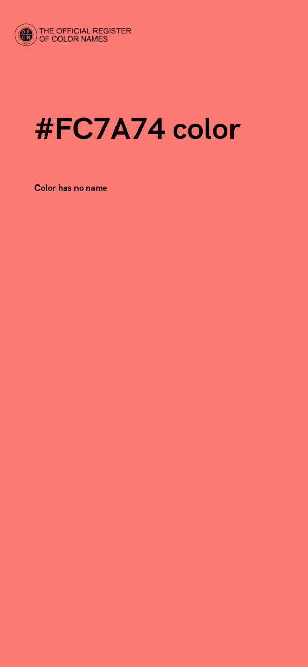 #FC7A74 color image
