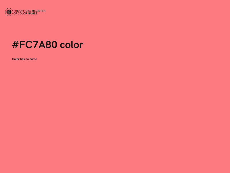 #FC7A80 color image