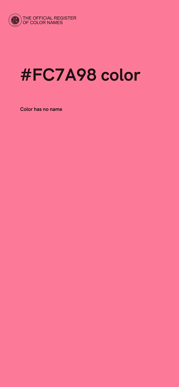 #FC7A98 color image