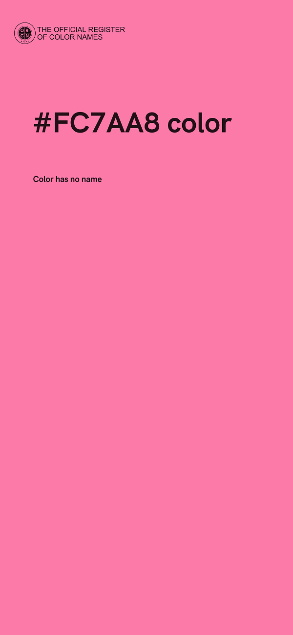 #FC7AA8 color image