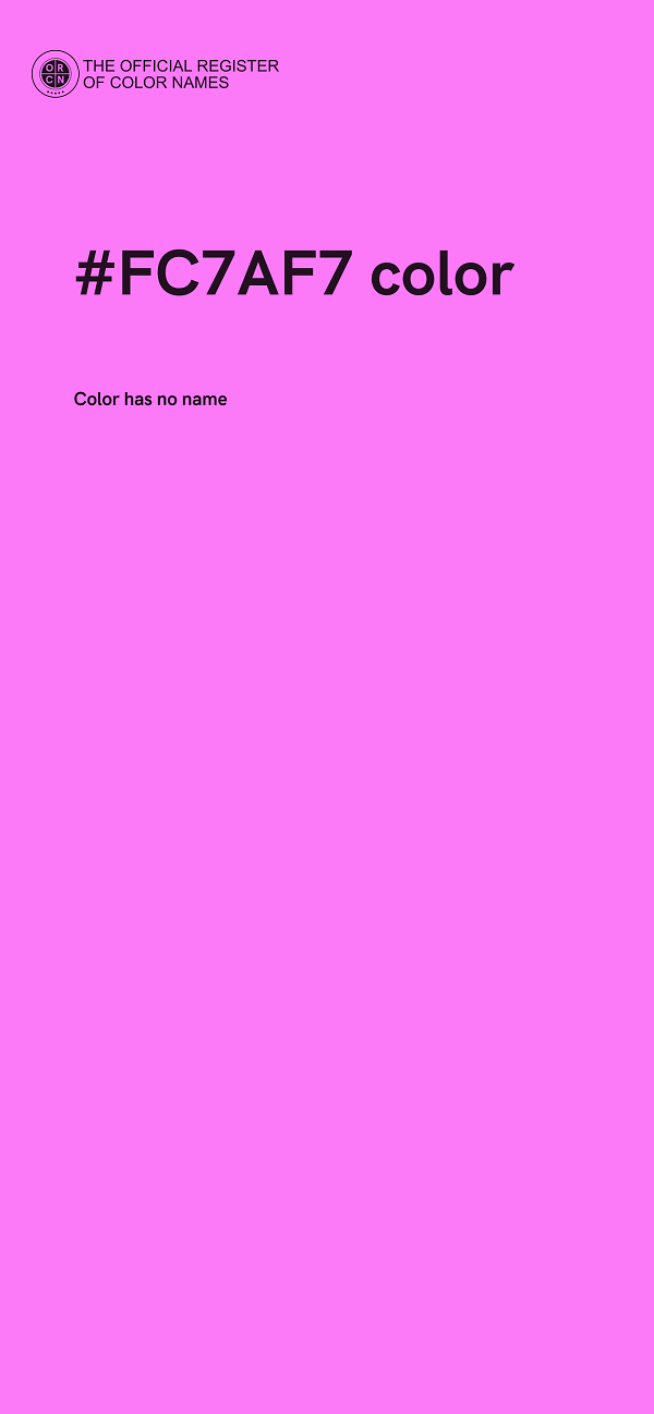#FC7AF7 color image