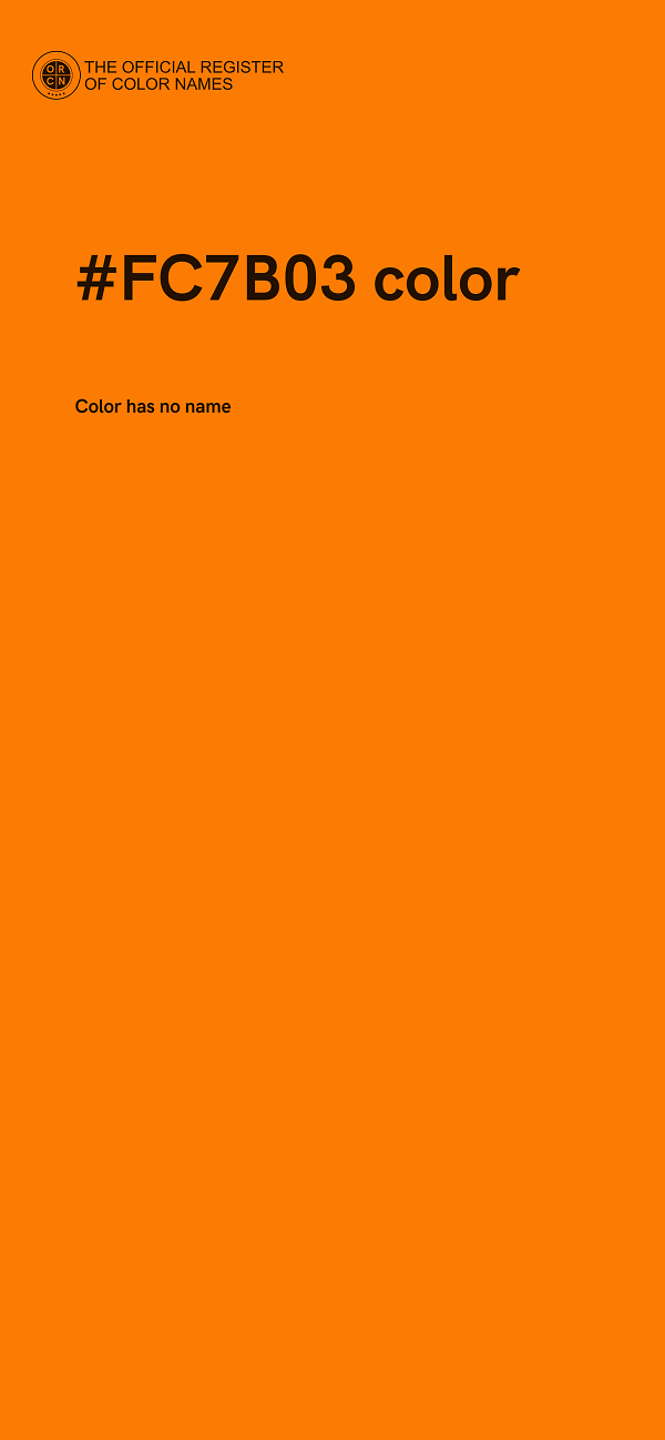 #FC7B03 color image