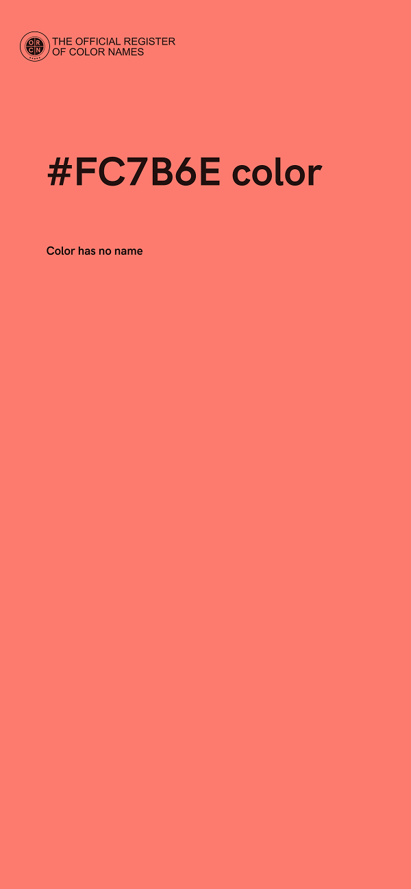#FC7B6E color image