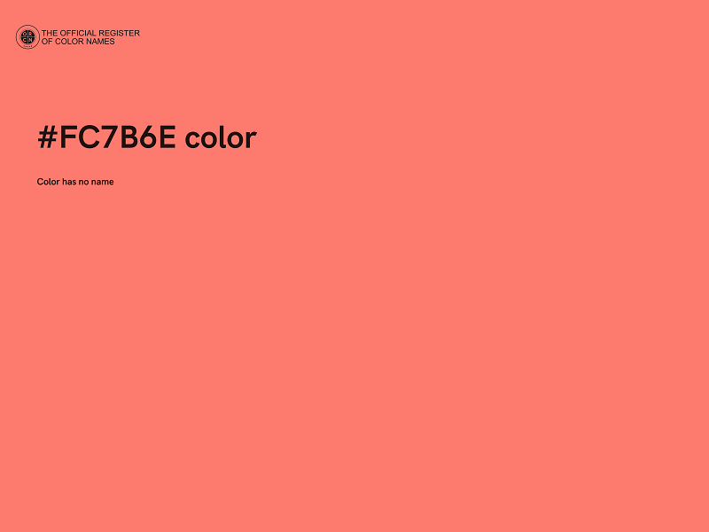 #FC7B6E color image