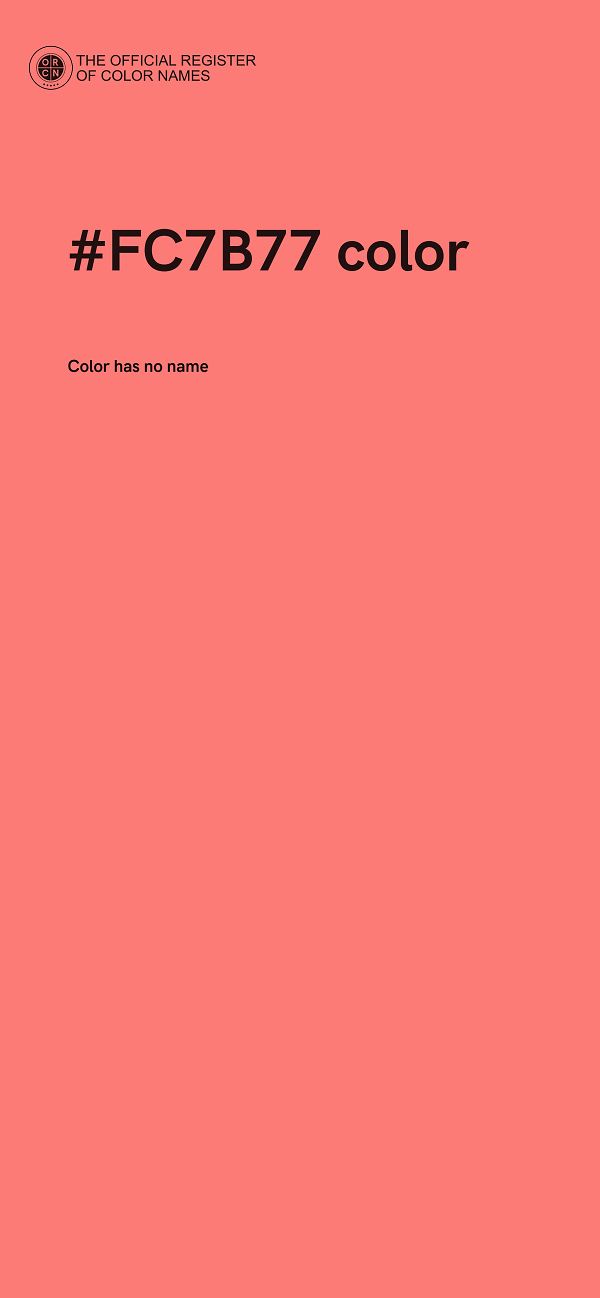 #FC7B77 color image