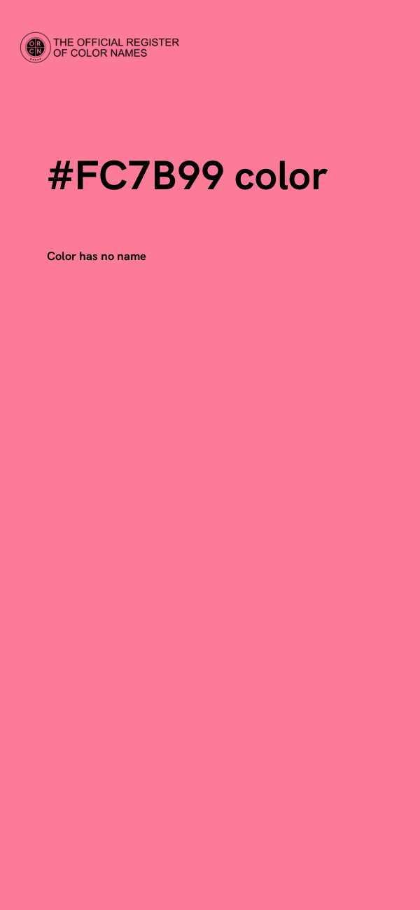 #FC7B99 color image