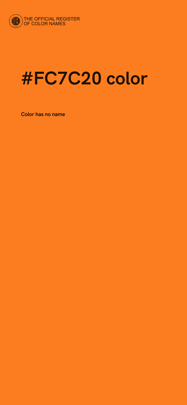 #FC7C20 color image