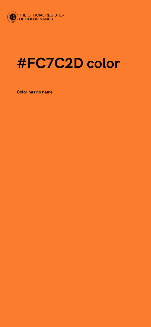#FC7C2D color image