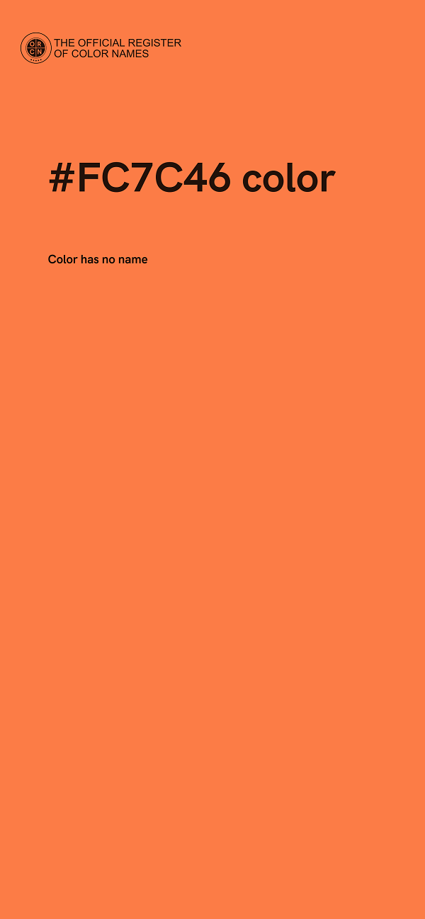 #FC7C46 color image