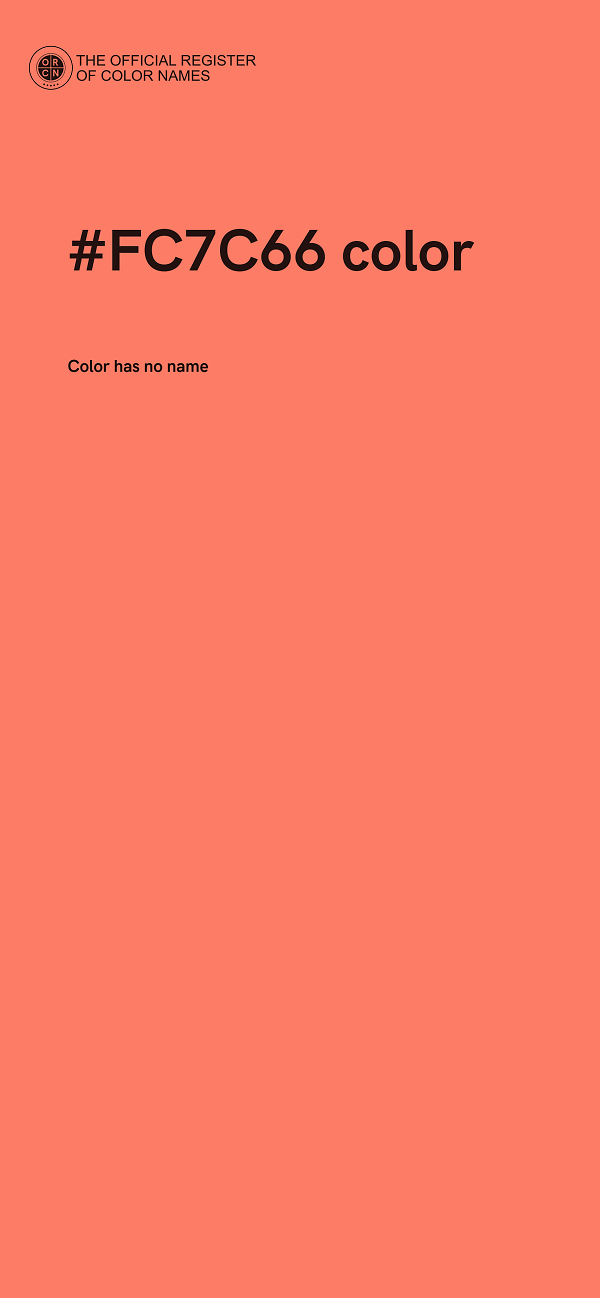 #FC7C66 color image