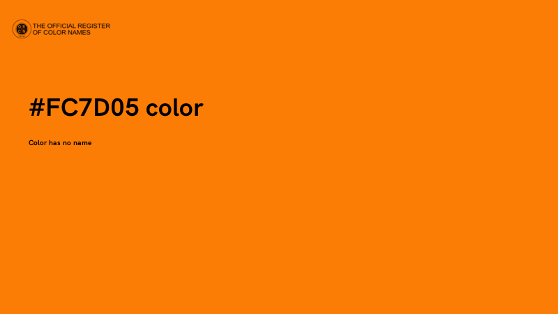 #FC7D05 color image