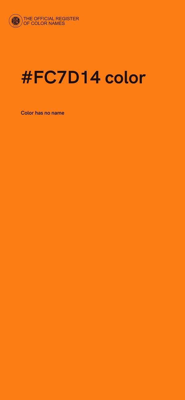 #FC7D14 color image
