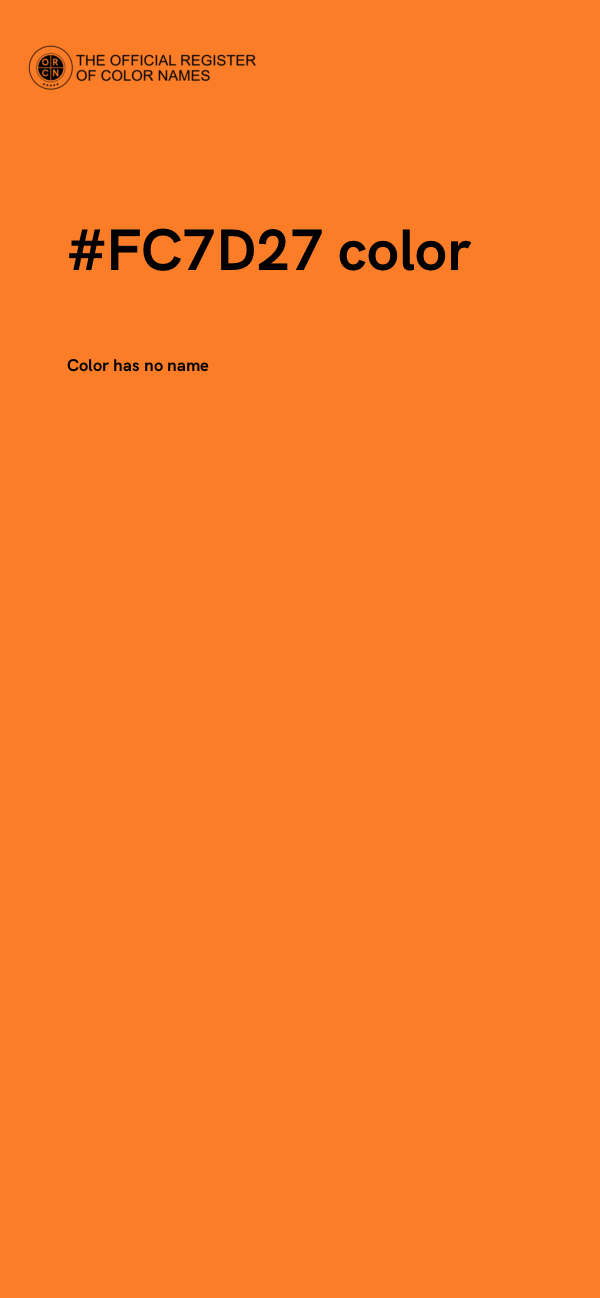 #FC7D27 color image