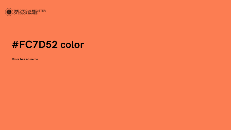 #FC7D52 color image
