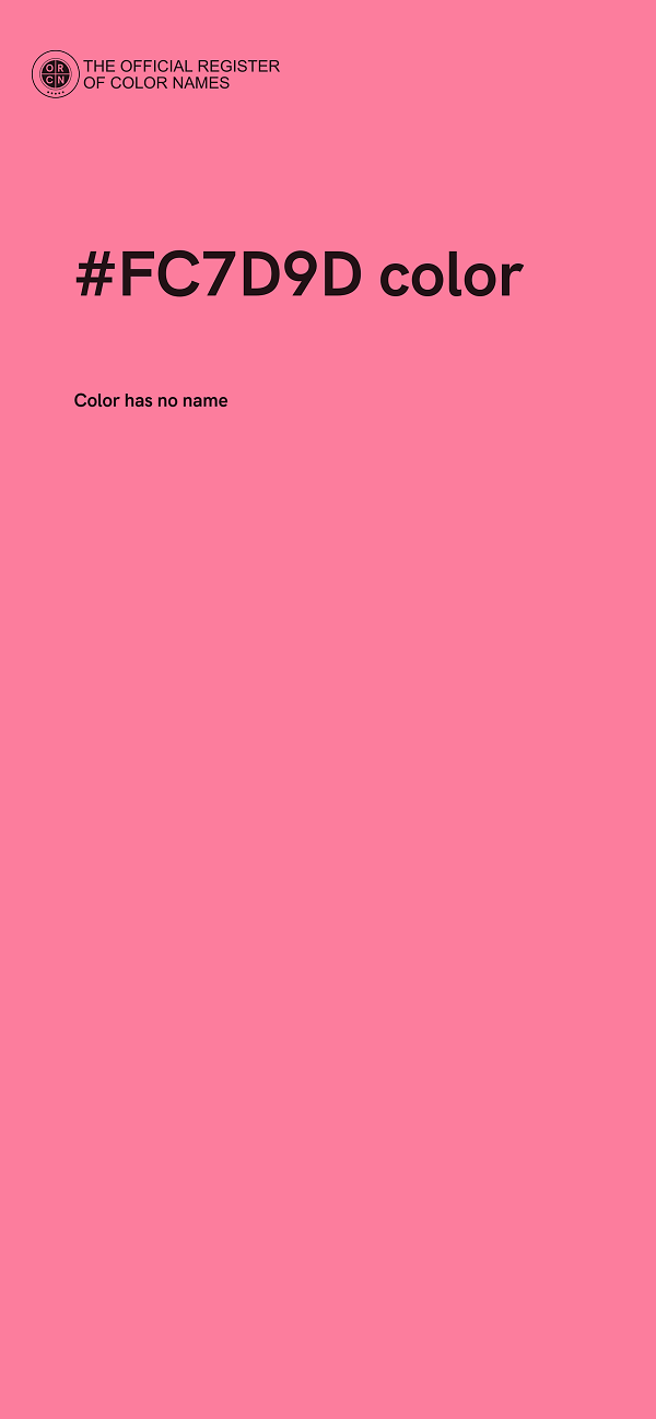 #FC7D9D color image