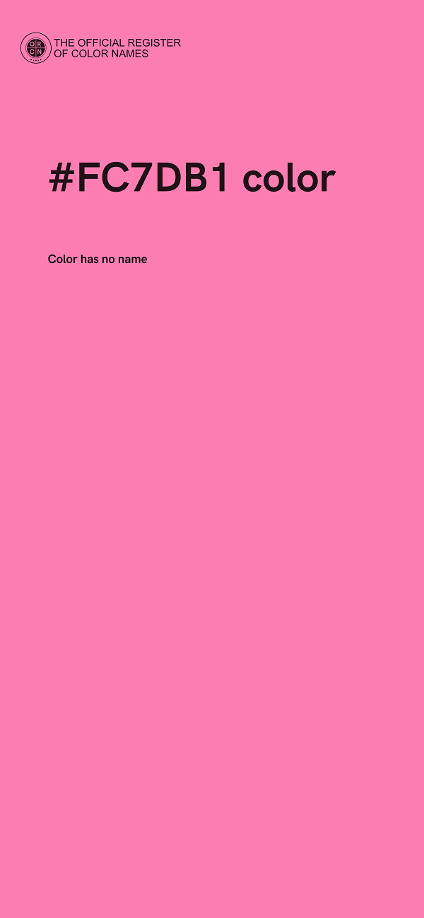 #FC7DB1 color image