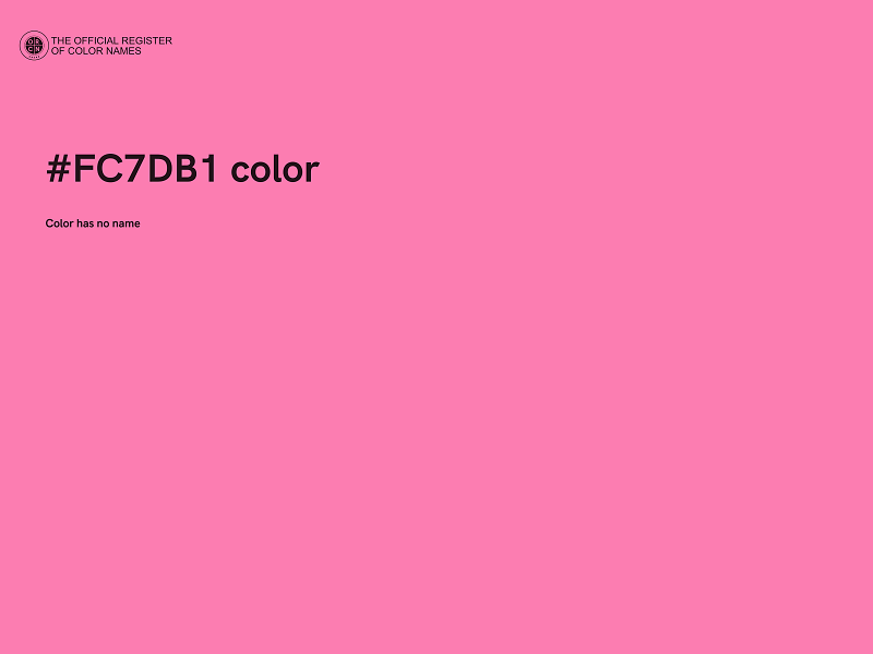 #FC7DB1 color image