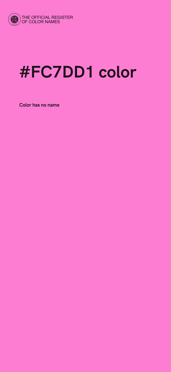#FC7DD1 color image