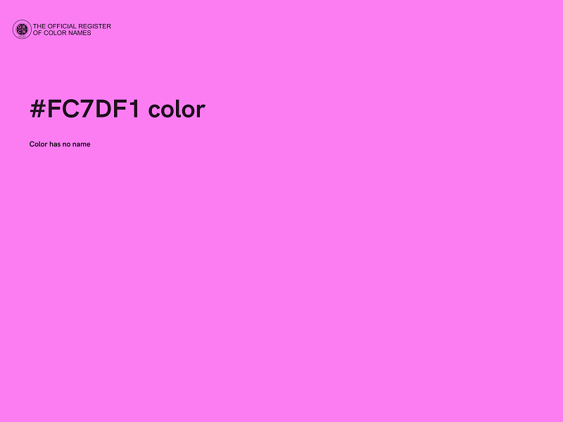 #FC7DF1 color image