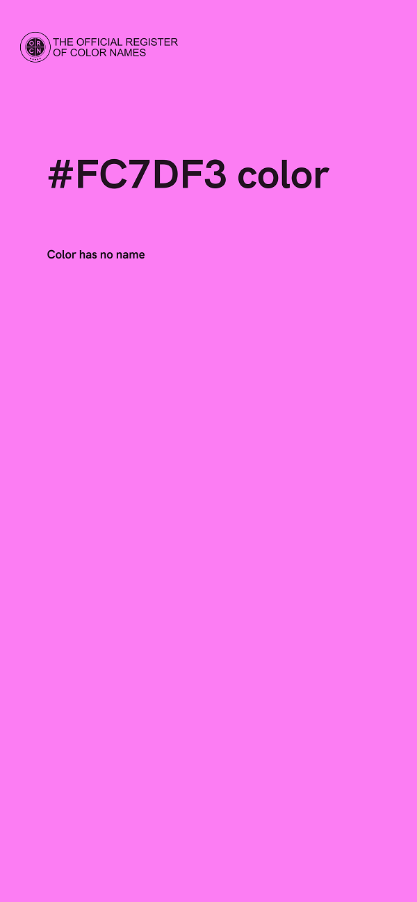 #FC7DF3 color image