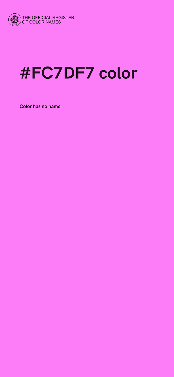 #FC7DF7 color image