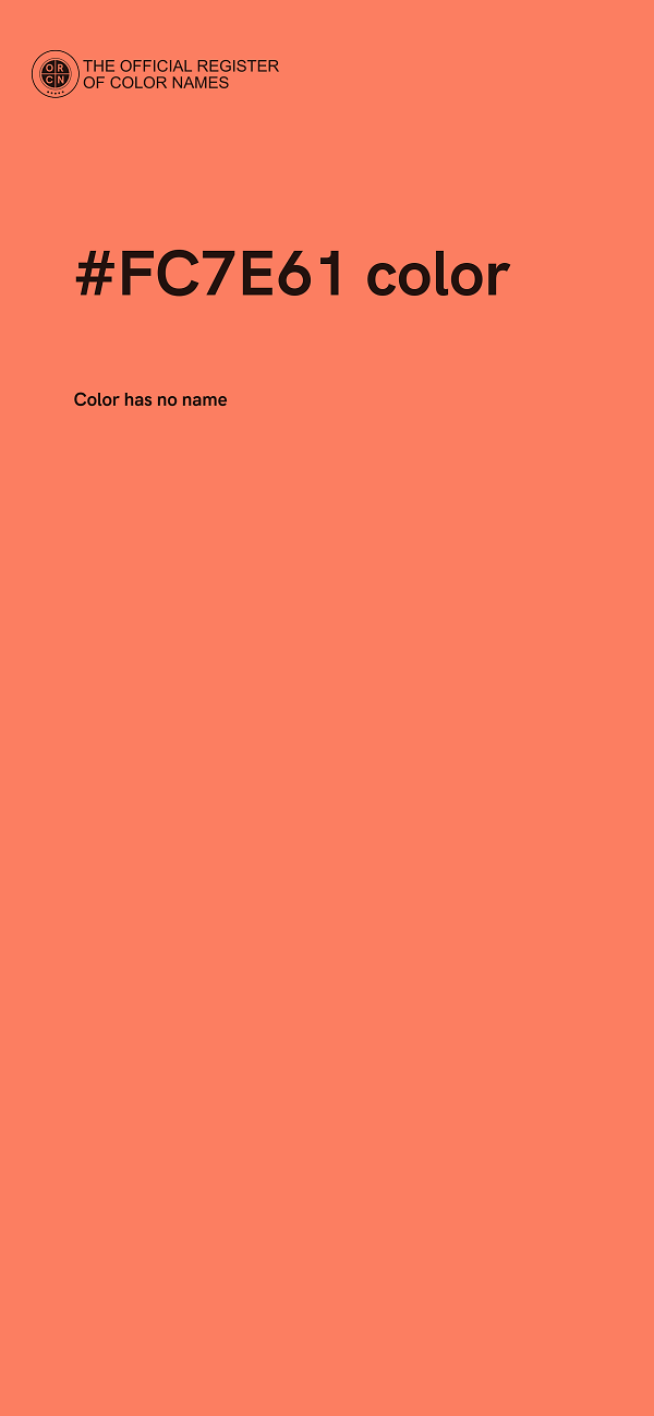 #FC7E61 color image