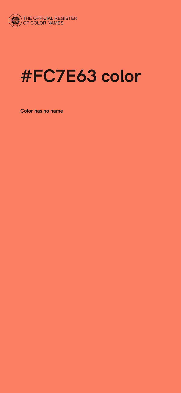 #FC7E63 color image