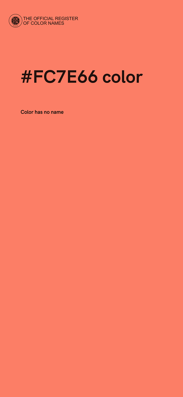 #FC7E66 color image