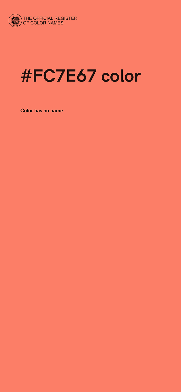 #FC7E67 color image
