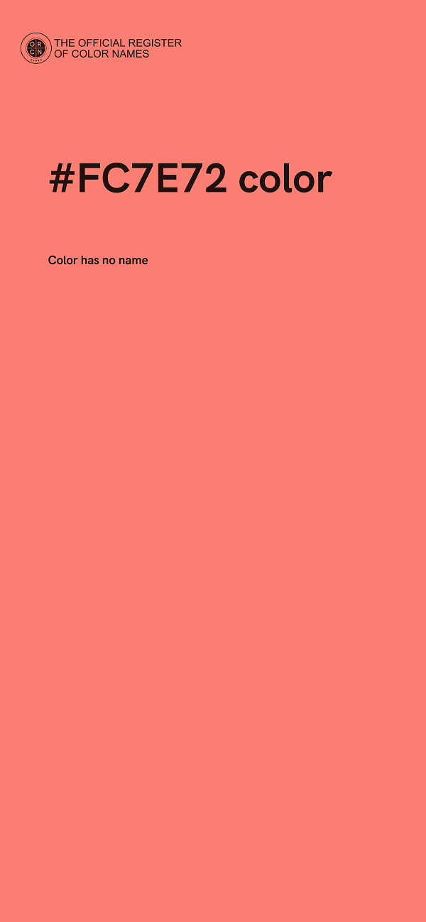 #FC7E72 color image