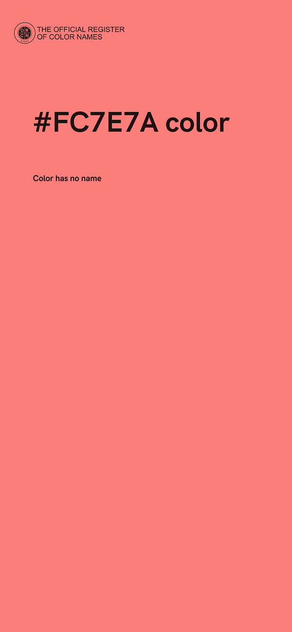 #FC7E7A color image