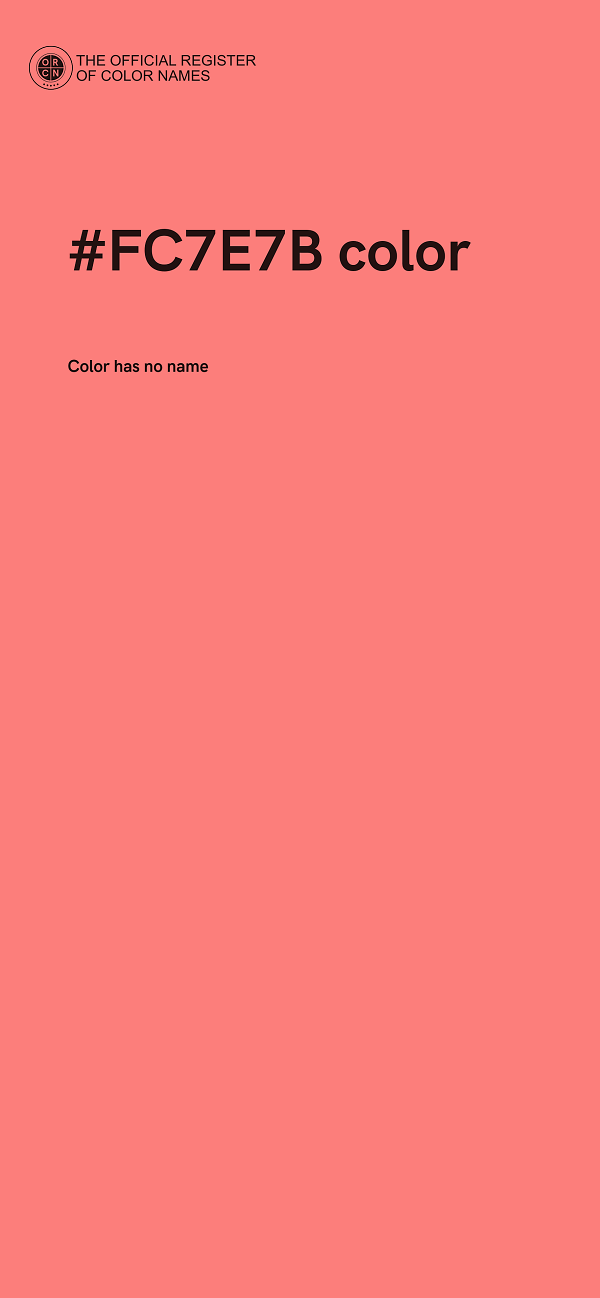 #FC7E7B color image