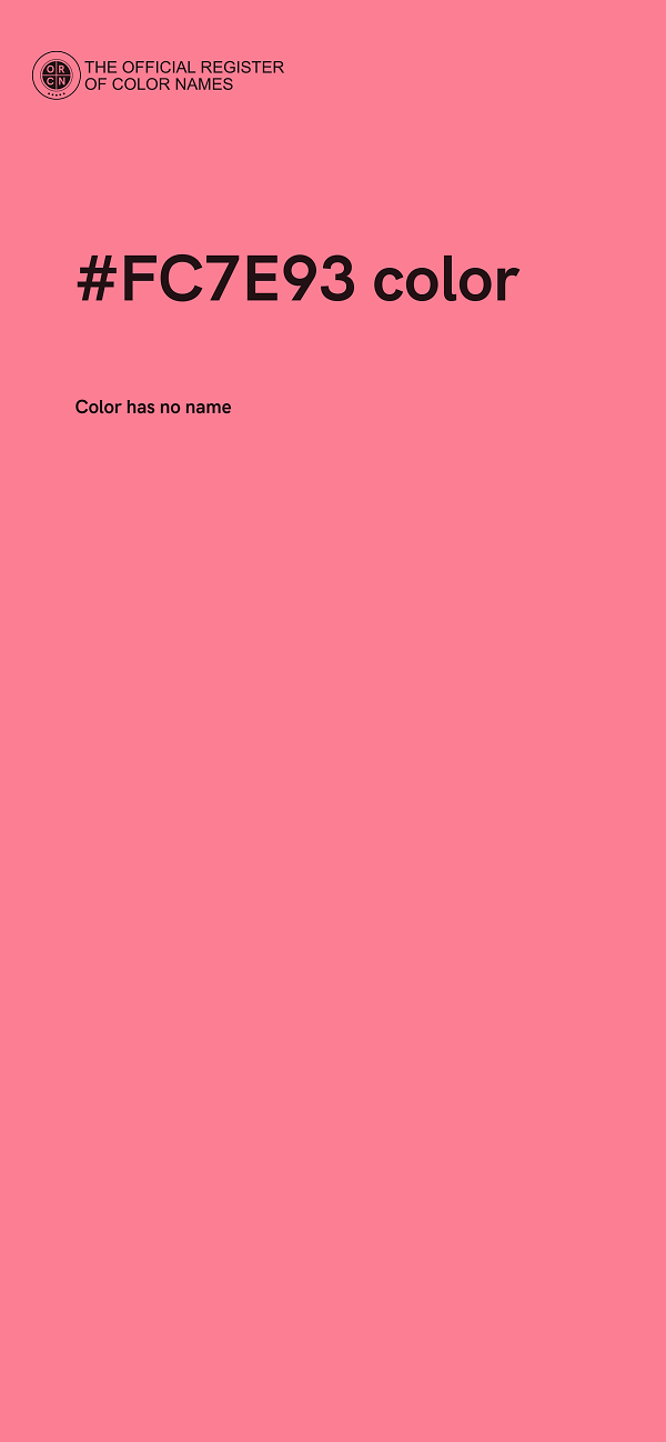 #FC7E93 color image