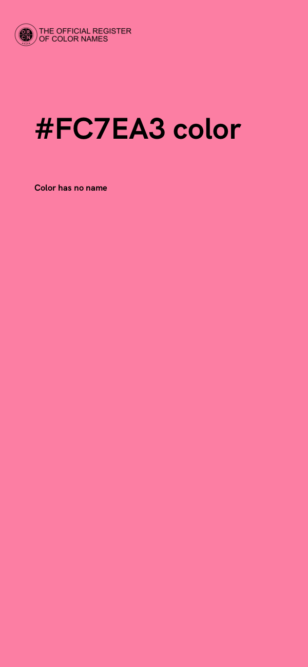 #FC7EA3 color image