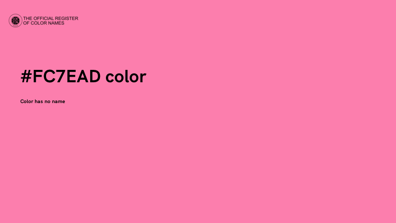 #FC7EAD color image