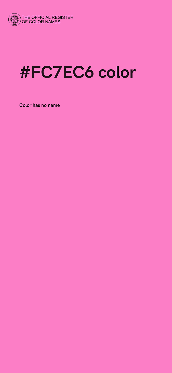 #FC7EC6 color image