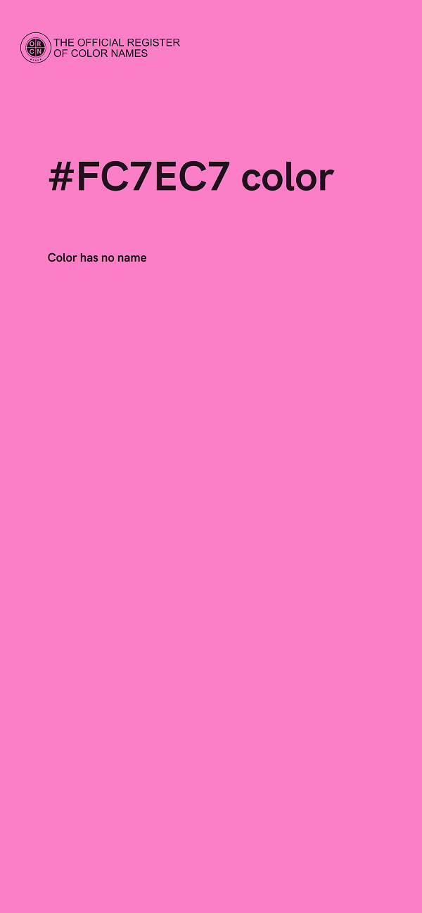 #FC7EC7 color image