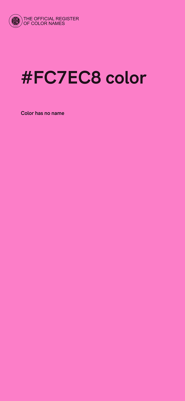 #FC7EC8 color image