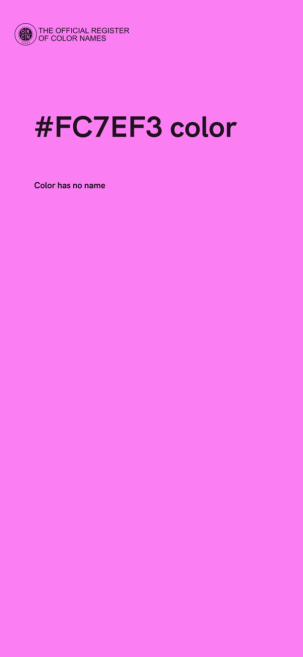 #FC7EF3 color image