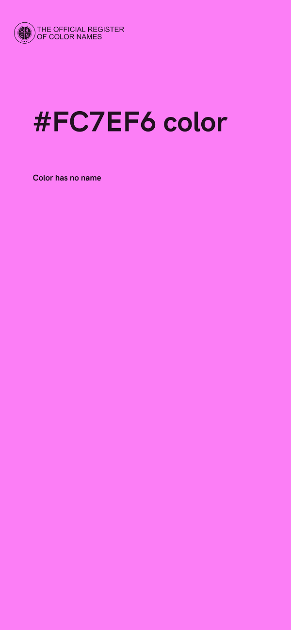 #FC7EF6 color image