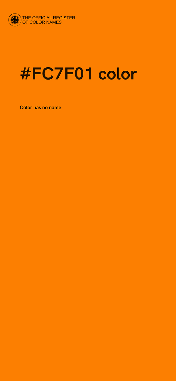 #FC7F01 color image