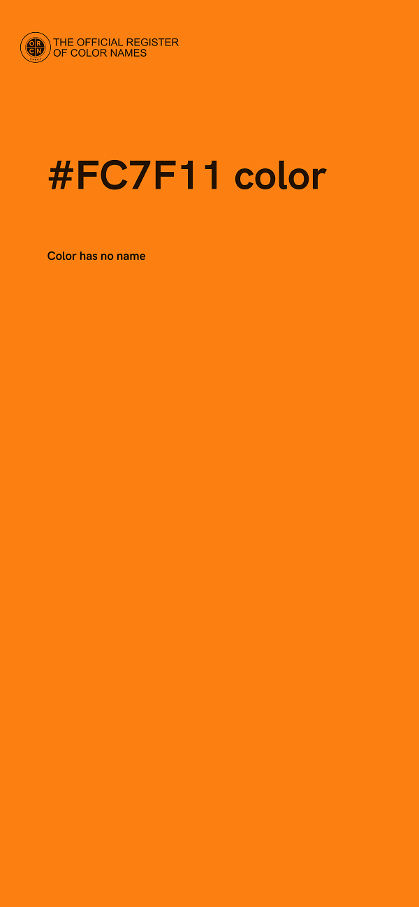 #FC7F11 color image