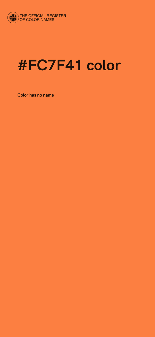 #FC7F41 color image