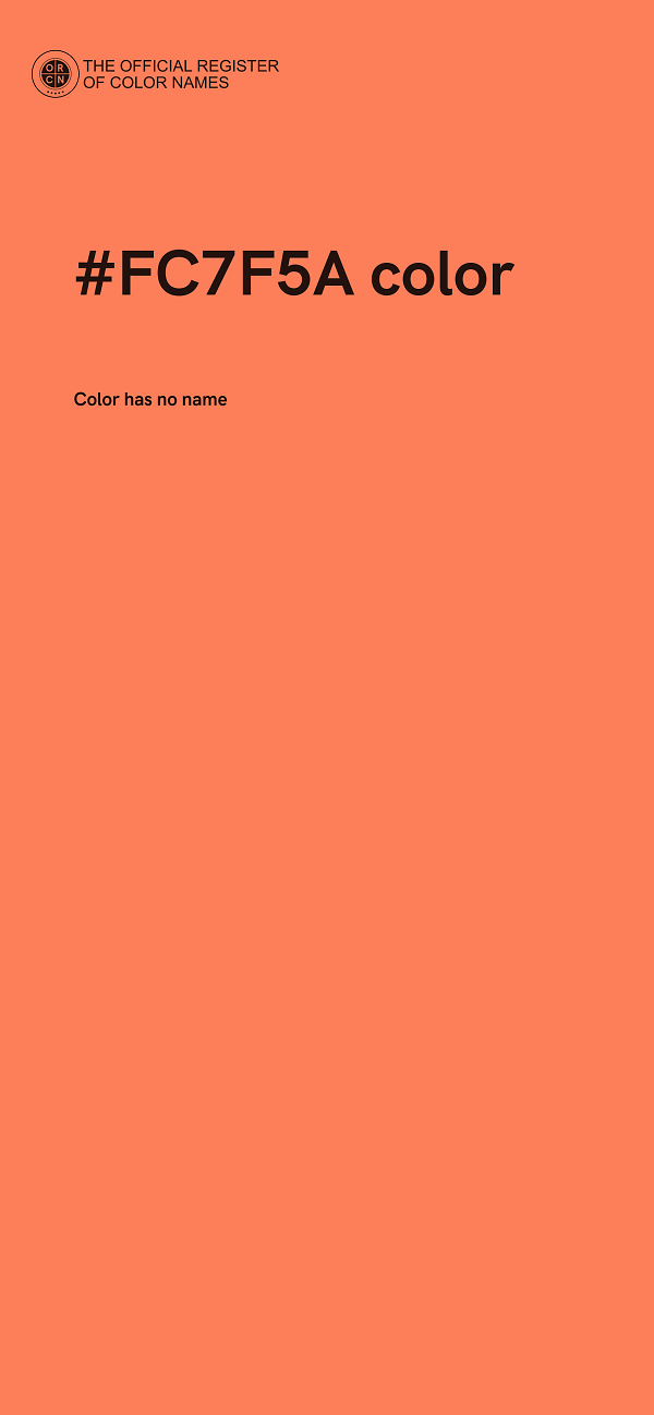 #FC7F5A color image