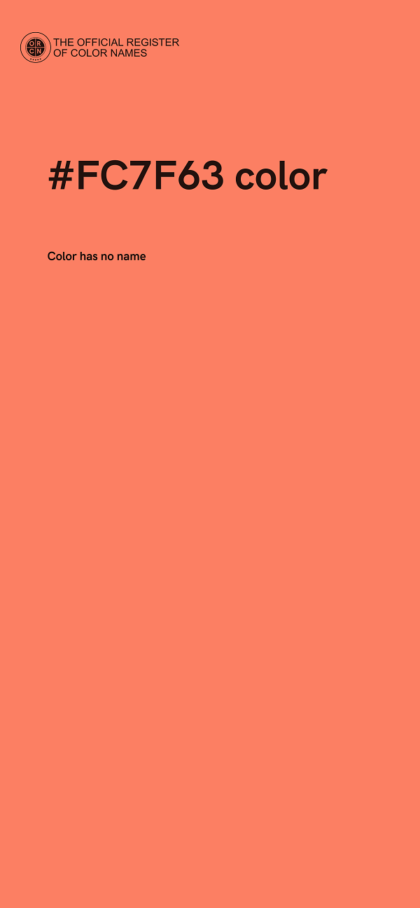#FC7F63 color image