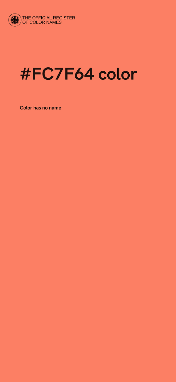 #FC7F64 color image