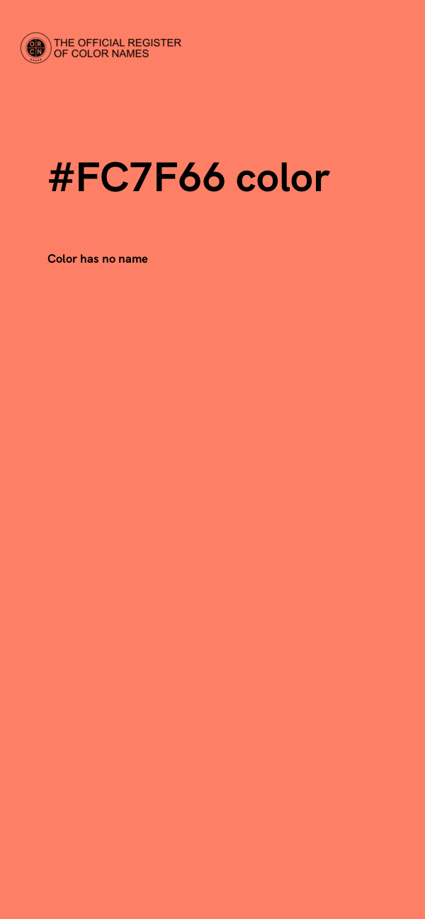 #FC7F66 color image