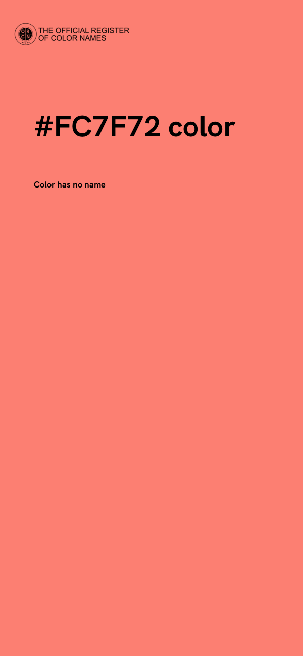#FC7F72 color image