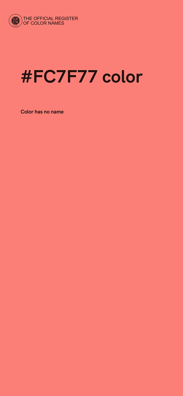 #FC7F77 color image